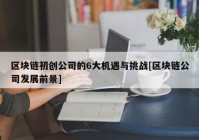 区块链初创公司的6大机遇与挑战[区块链公司发展前景]